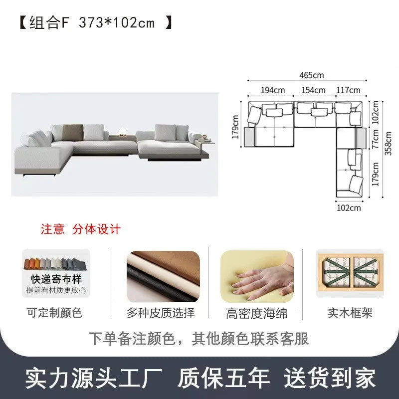 Modern Luxury Modular Sofa Set for Living Room Fabric