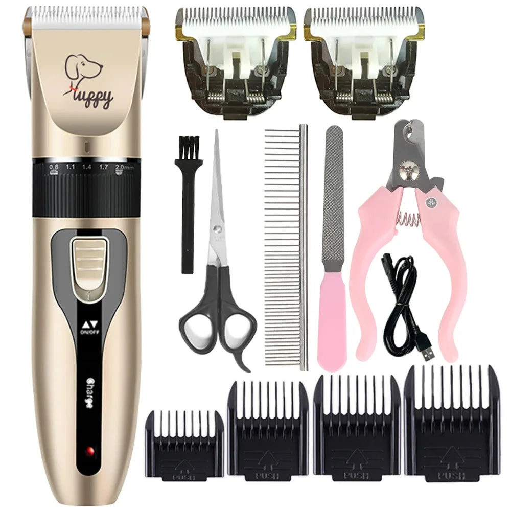 Cordless Pet Hair Clipper For Dogs Cats Rabbits Grooming Trimmer