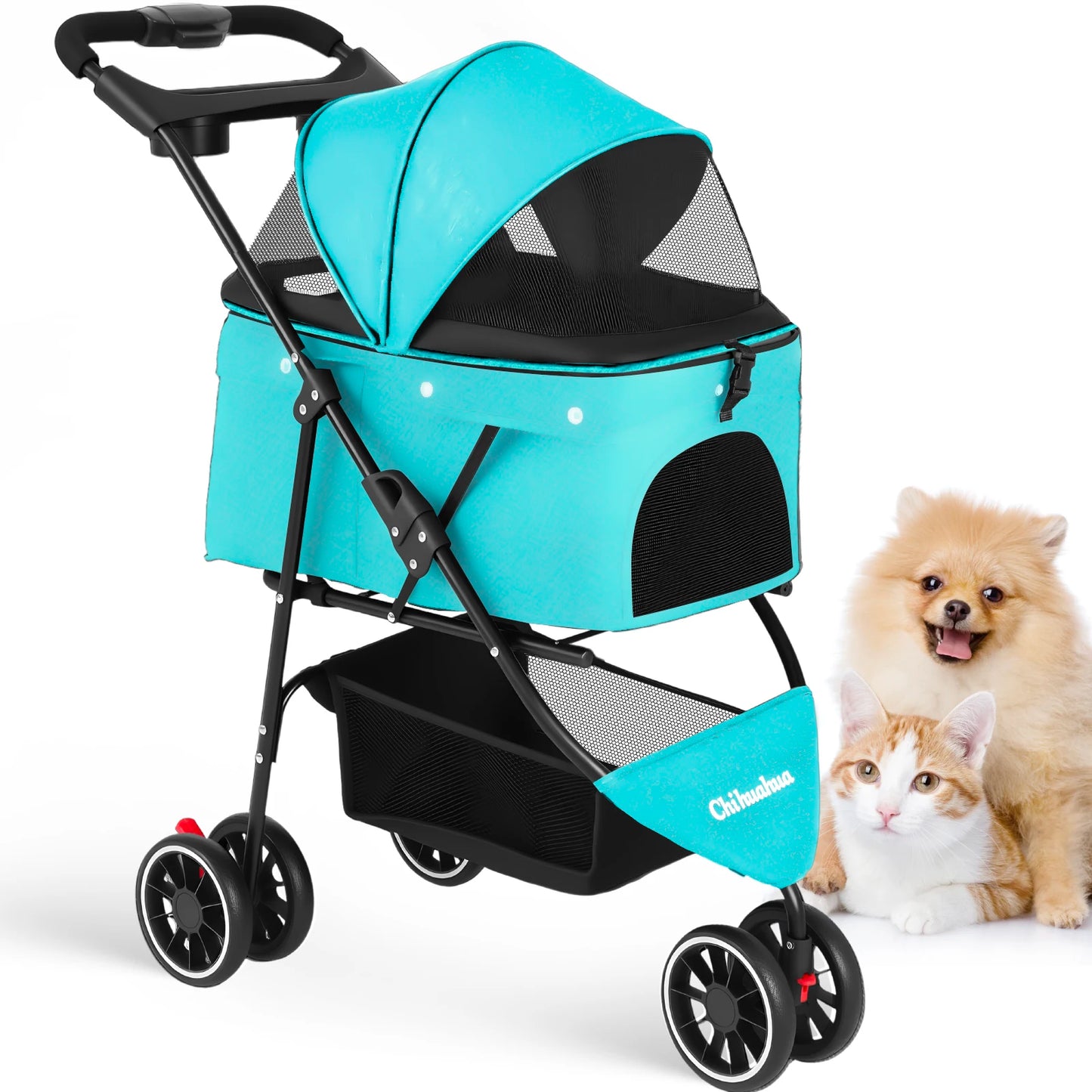 CHIHUAHUA Portable Pet Stroller For Small Dogs And Cats Foldable
