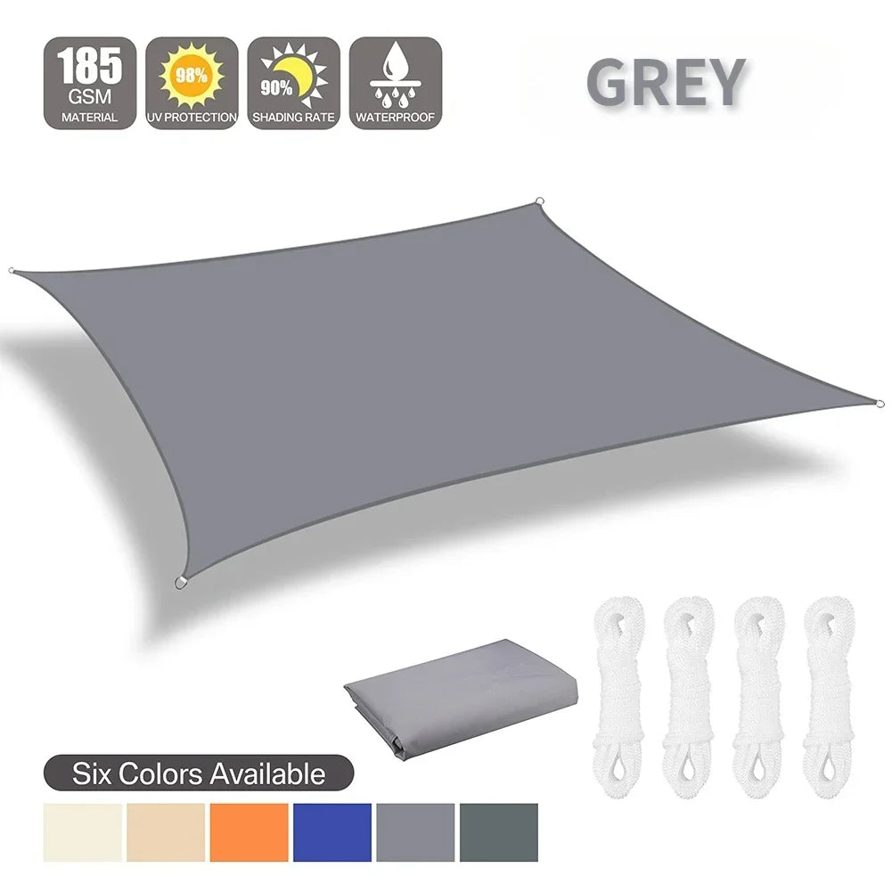 Waterproof Shade Sail Sun Shelter For Outdoor Patio Canopy