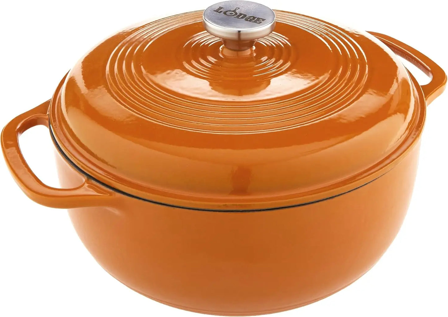 Lodge Enameled Cast Iron Dutch Oven Lid Oven Safe 500F