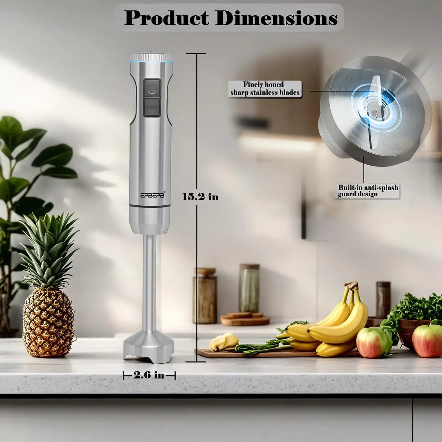 1000W 12-in-1 Immersion Blender Set, Handheld Stick Mixer for Smoothies, Juicing, Meat Grinding, Frothing Milk, Beating Eggs, Kn The Pet & Home Store
