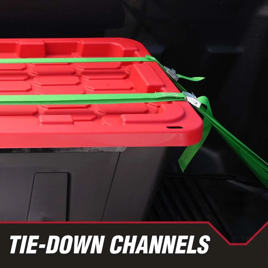Heavy Duty Plastic Storage Bin With Secure Snap Lid