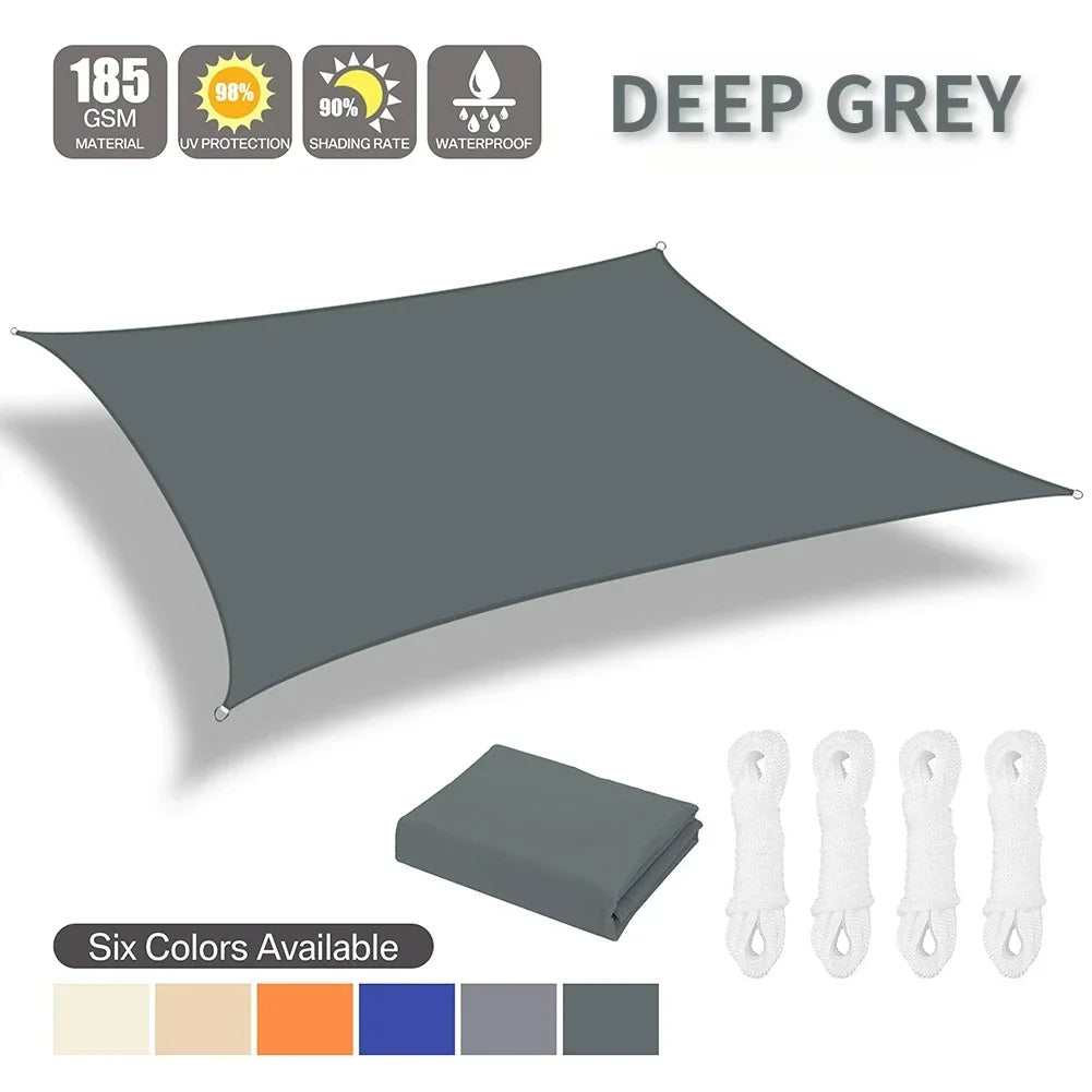 Waterproof Shade Sail Sun Shelter For Outdoor Patio Canopy
