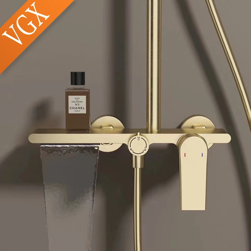 VGX Shower System Set 3 Way Rainfall With Hand Shower