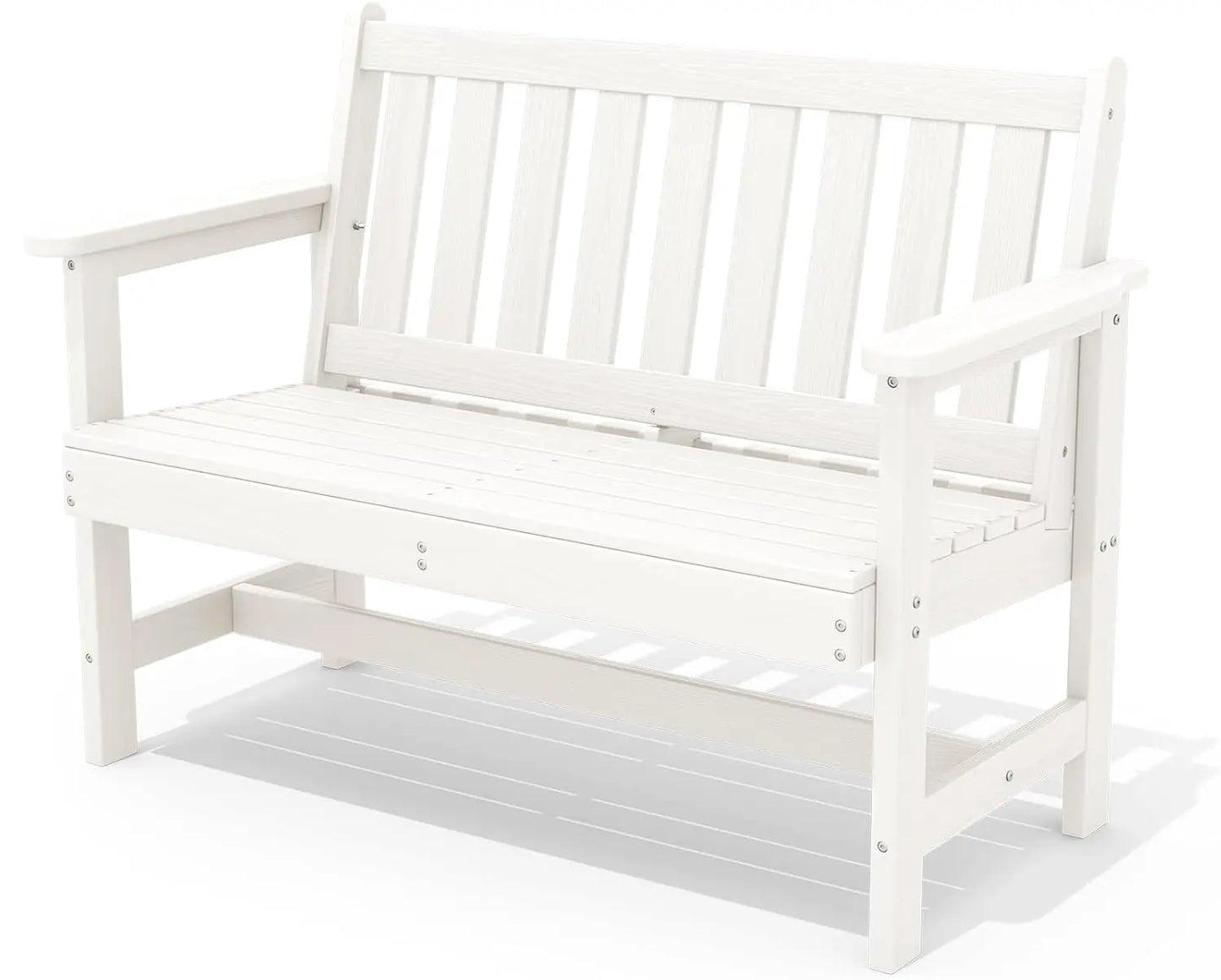Outdoor Weatherproof HDPE Garden Bench For Two Persons