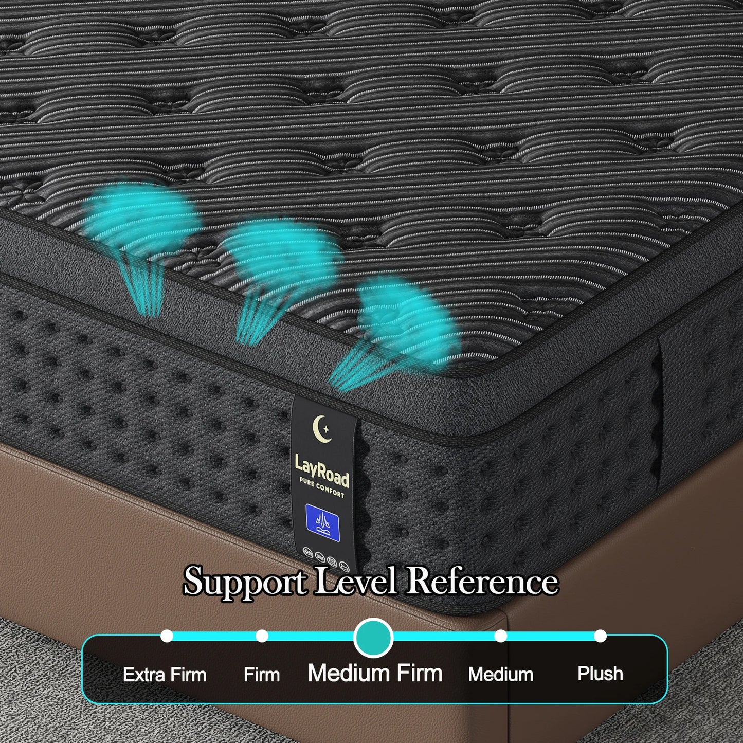 LayRoad Memory Foam Spring Mattress Medium Firmness