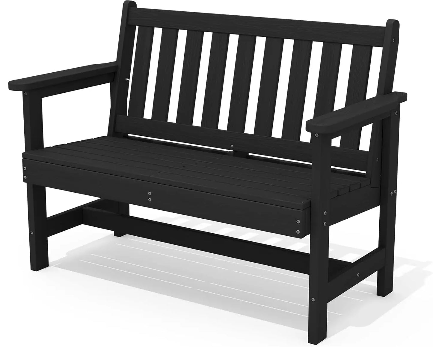 Outdoor Weatherproof HDPE Garden Bench For Two Persons