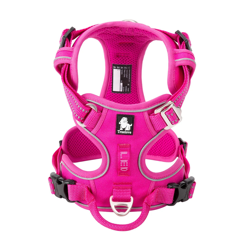 Truelove No Pull Dog Harness Reflective Breathable Adjustable Training Vest for Small Medium Large Dogs Night Walking TLH5657