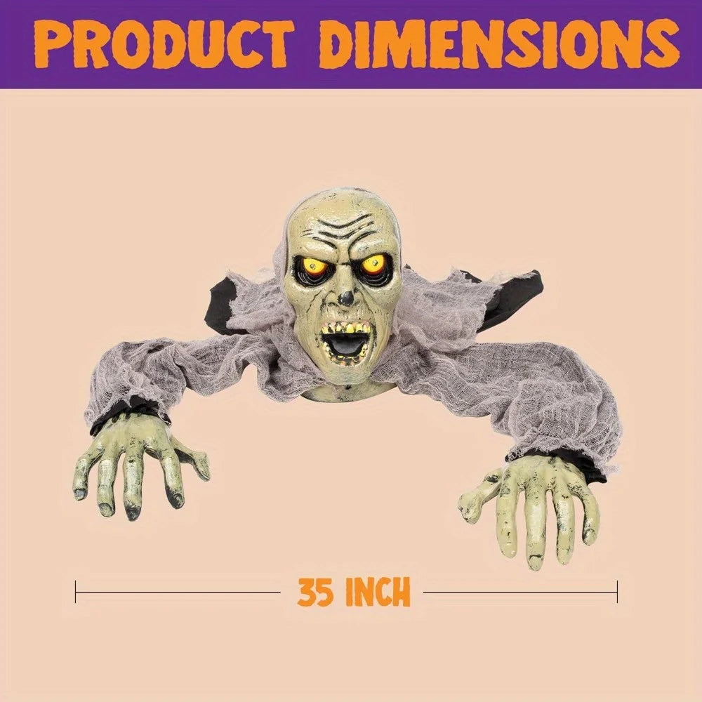 Halloween Decor Groundbreaker Zombie with Sound and Flashing Eyes The Pet & Home Store