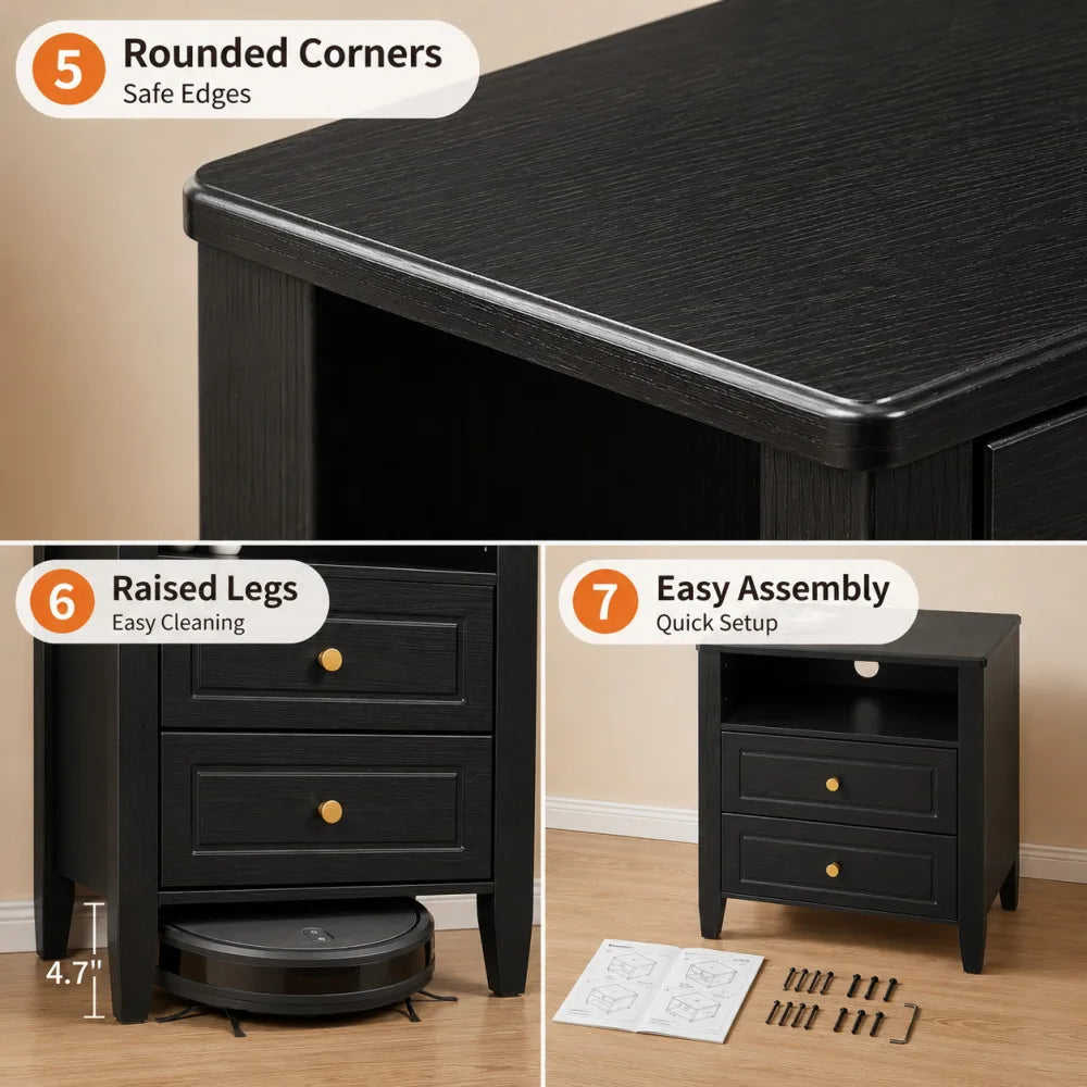 Nightstand with Charging Station The Pet & Home Store