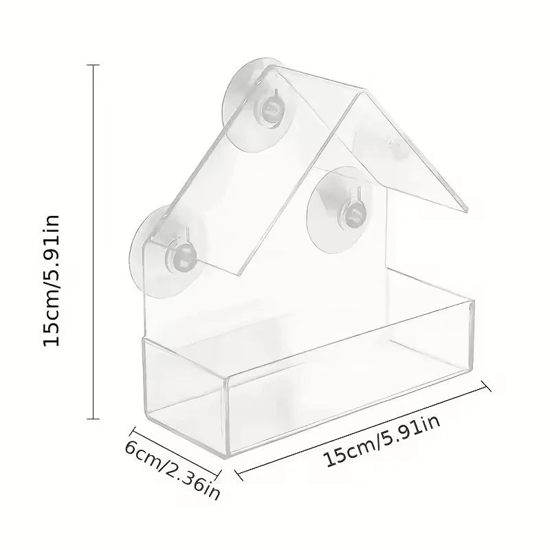 Durable Acrylic Window Mount Bird Feeder For Backyard Birds The Pet & Home Store