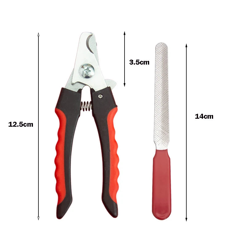 Pet Nail Clippers Sickle Style Stainless Steel For Dogs Cats