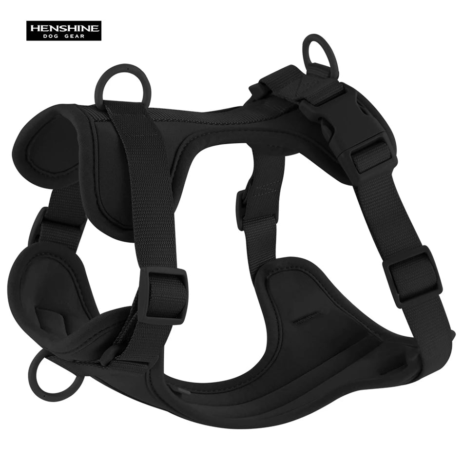 Dog Harness And Leash Set PVC Breathable Adjustable Chest Strap