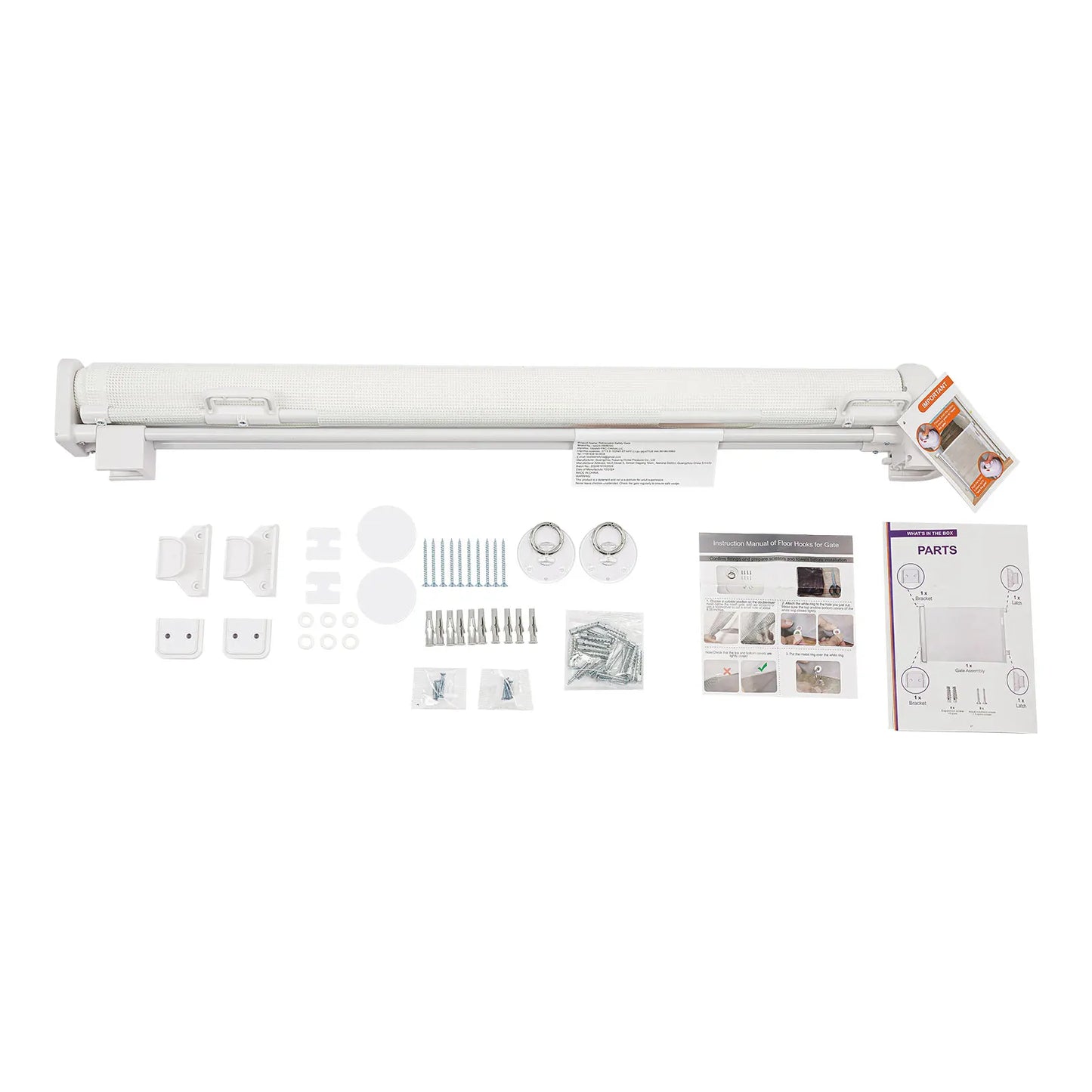 Retractable Pet Gate For Stairs, Corridors, Bedrooms