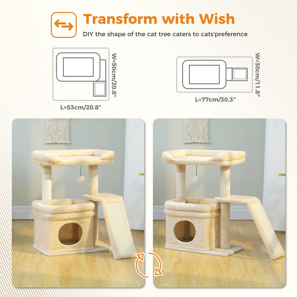 Cat Tree for Indoor Cat Tower with Sisal Scratching Post The Pet & Home Store