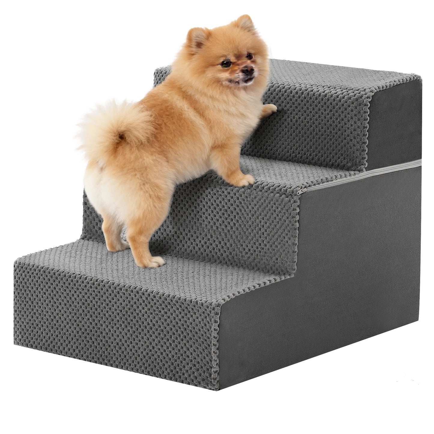 JHK Right Angled Foam Dog Steps Ramp For Small Dogs