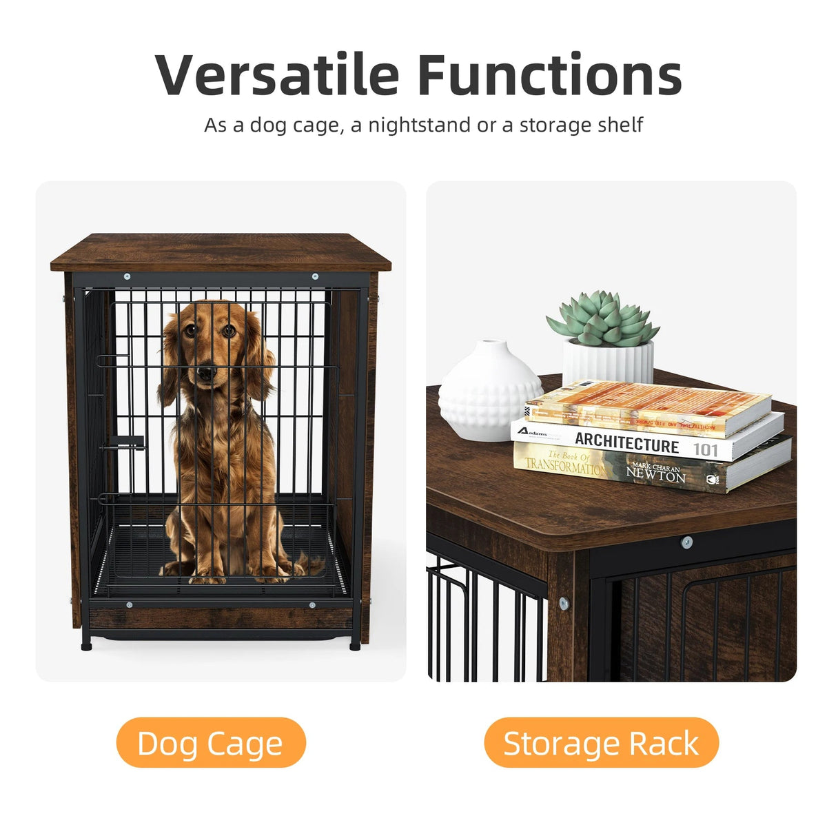 Pet Kennel with 2 Doors and Removable Tray The Pet & Home Store