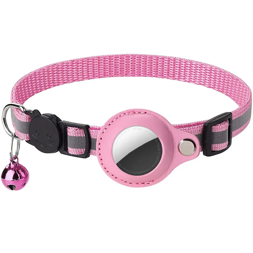 Alloyseed Apple AirTag Cat Collar Reflective Pet Safety Buckle Kitten