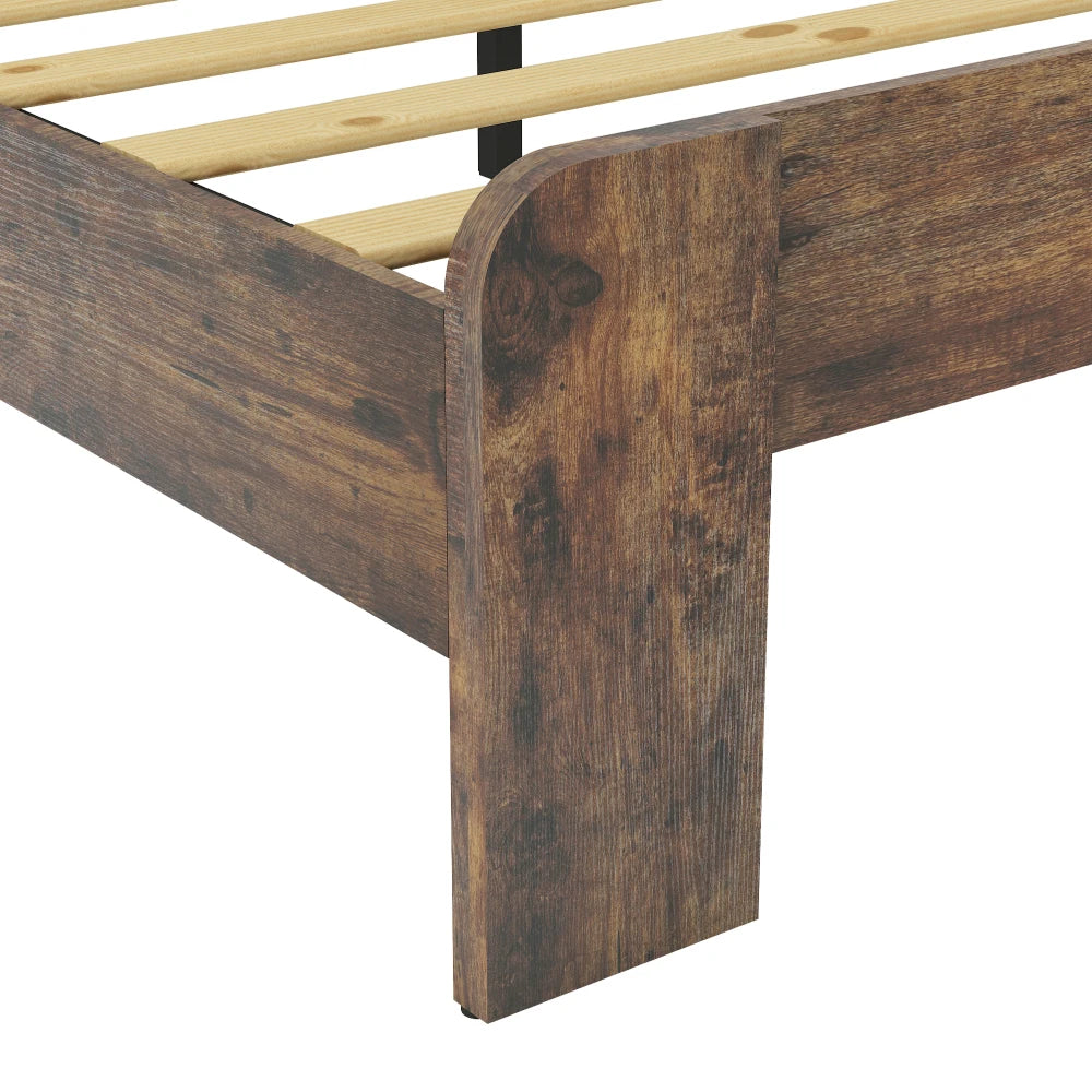 Bed Frame King Size, Wood Platform Bed Frame , Noise Free,No Box Spring Needed and Easy Assembly Tool,Large Under Bed Storage The Pet & Home Store