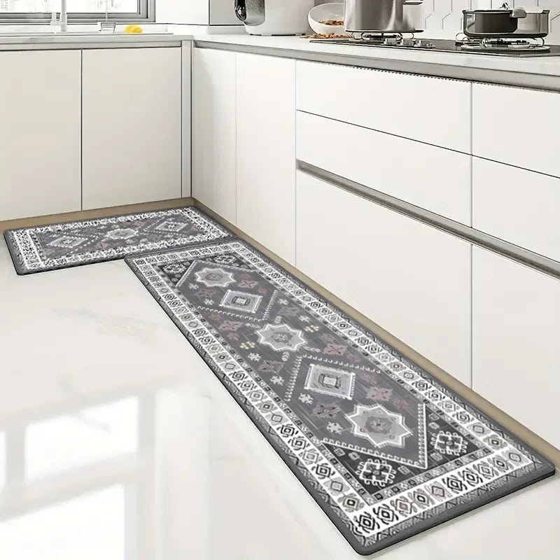 Bohemian Kitchen Mat Super Absorbent Non Slip Floor Mat Runner