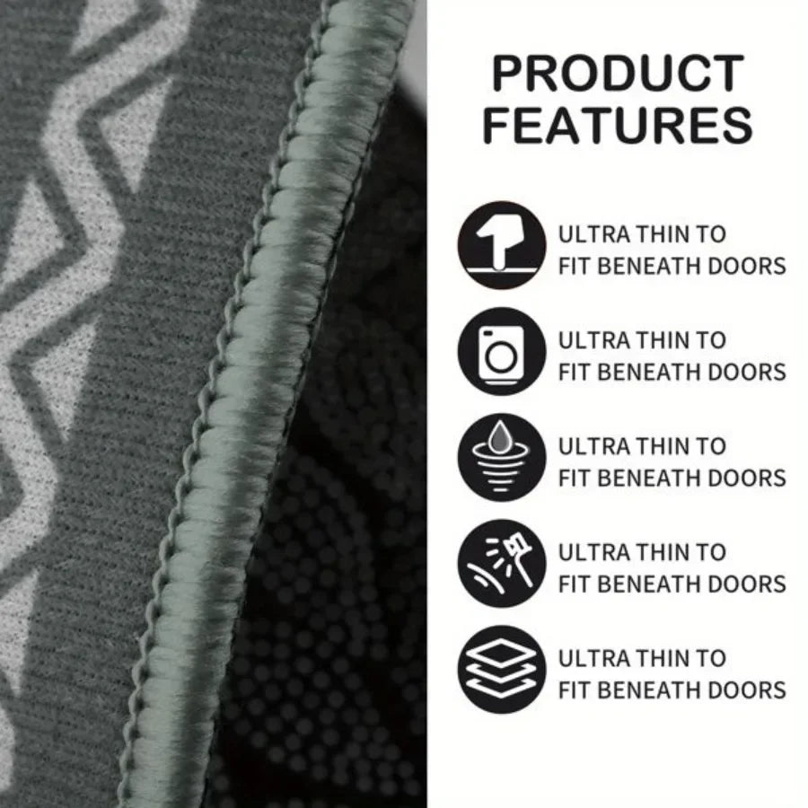 Cushioned Kitchen Mat Set Anti Slip Rug For Home Use