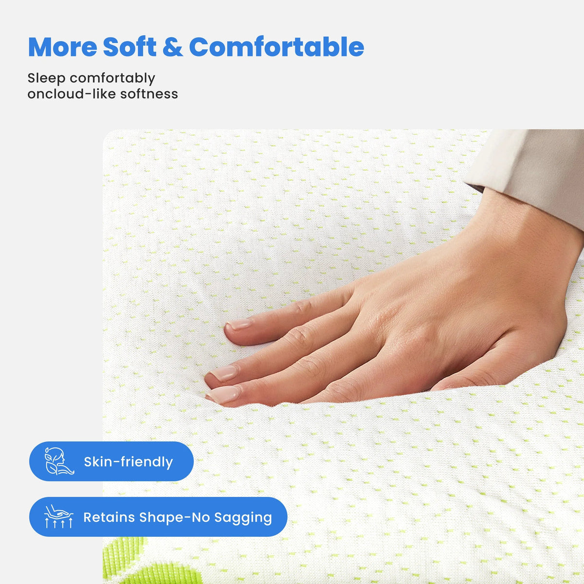 Soft Bamboo Mattress Topper (Various Sizes) The Pet & Home Store