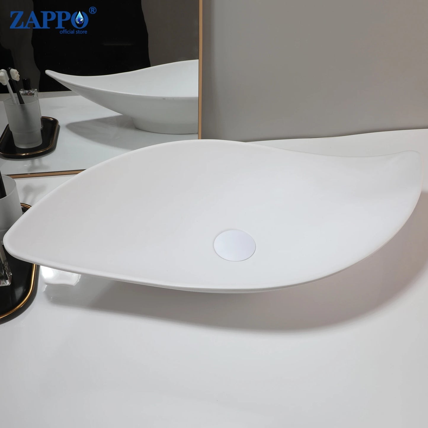 Torayvino Vessel Sink Stone Resin Washbasin Above Counter