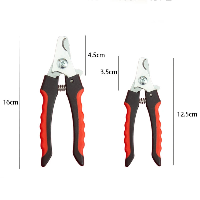 Pet Nail Clippers Sickle Style Stainless Steel For Dogs Cats