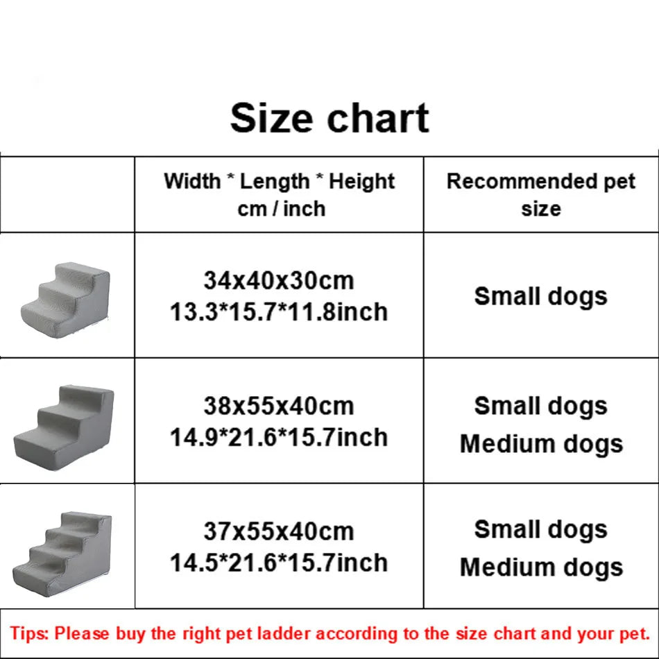 Pet Stairs For Dogs Detachable Two Three Four Step Ladder