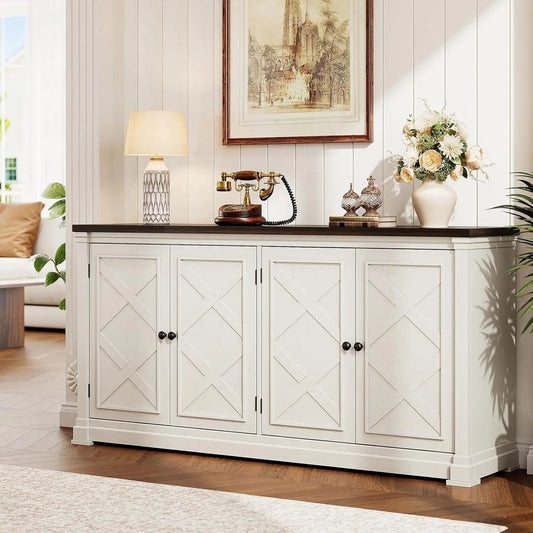 63' Solid Wood Sideboard Buffet Cabinet The Pet & Home Store