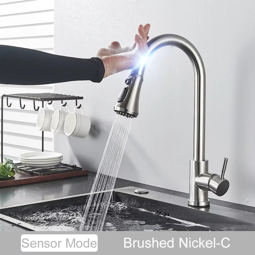 Pull Out Intelligent Touch Kitchen Sink Faucet The Pet & Home Store