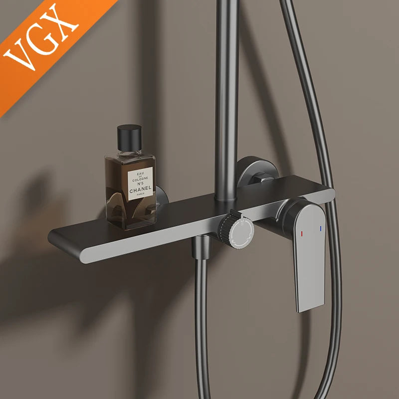 VGX Shower System Set 3 Way Rainfall With Hand Shower