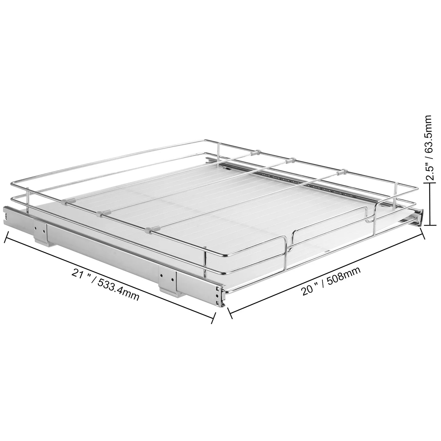 SucceBuy Pull Out Cabinet Organizer With Sliding Drawers