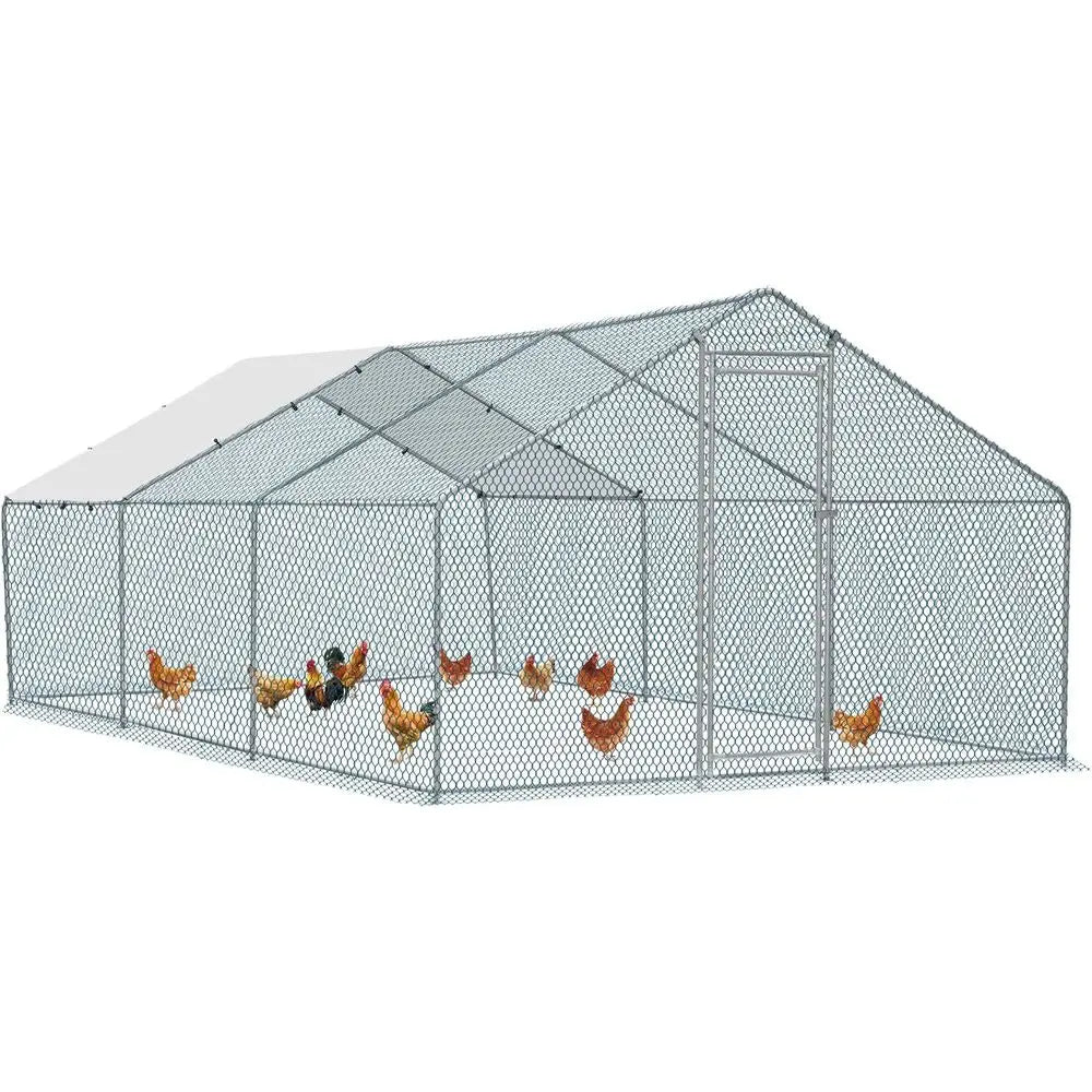 Waterproof Metal Chicken Coop For Backyard Poultry And Small Pets