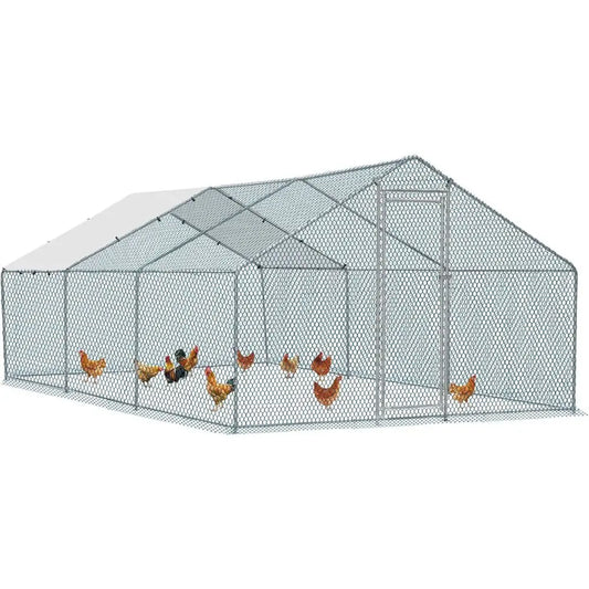 Waterproof Metal Chicken Coop For Backyard Poultry And Small Pets