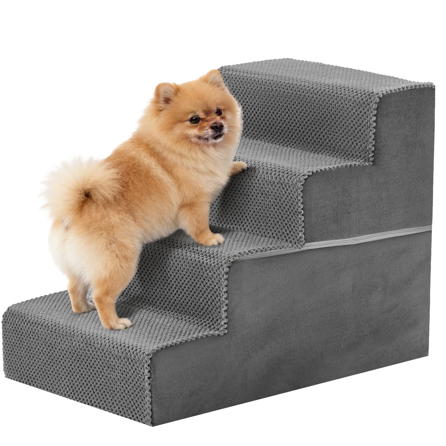 JHK Right Angled Foam Dog Steps Ramp For Small Dogs
