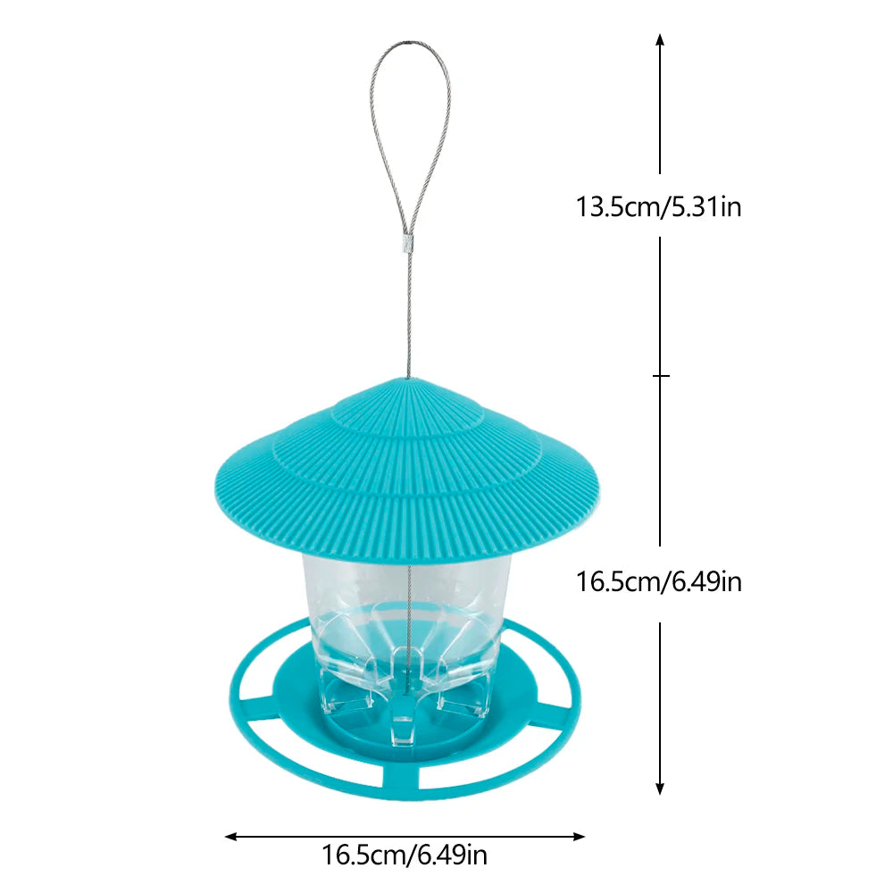 Outdoor Bird Feeder Peanut Dispenser Hanging Seed Holder