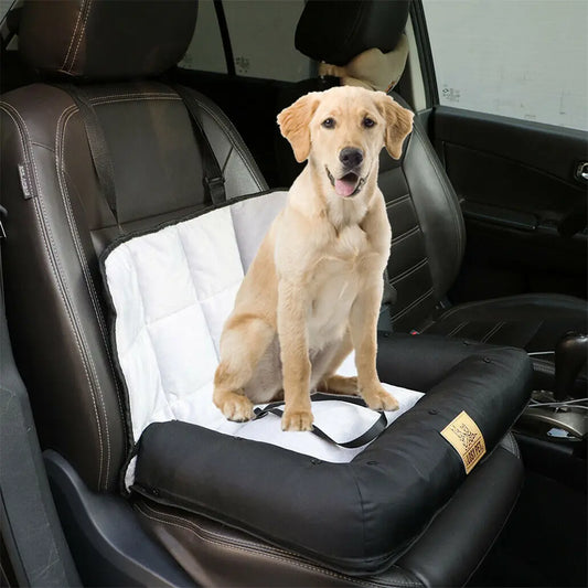 BINGOPAW Waterproof Dog Car Seat Bed With Removable Pad