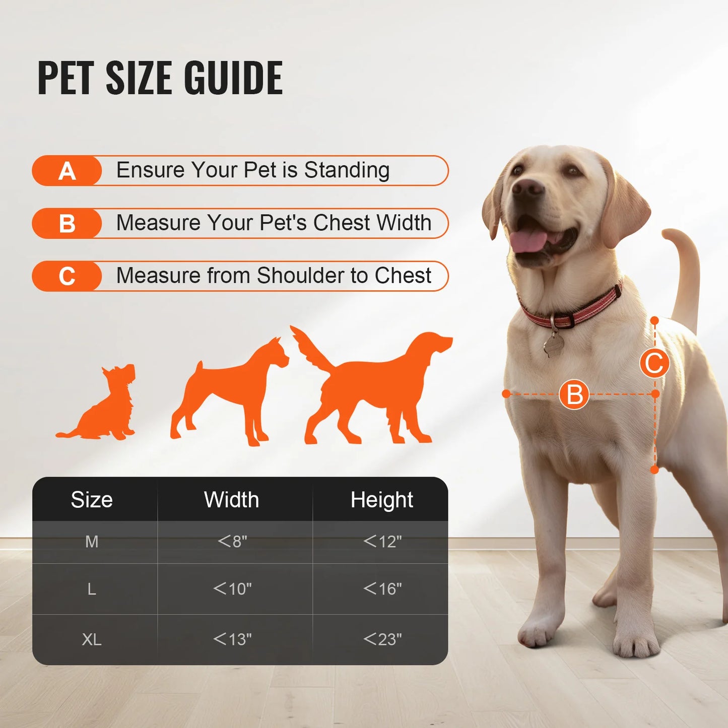 SucceBuy Sliding Glass Dog Door Aluminum Frame Tempered Glass