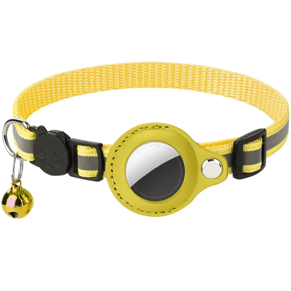 Alloyseed Apple AirTag Cat Collar Reflective Pet Safety Buckle Kitten