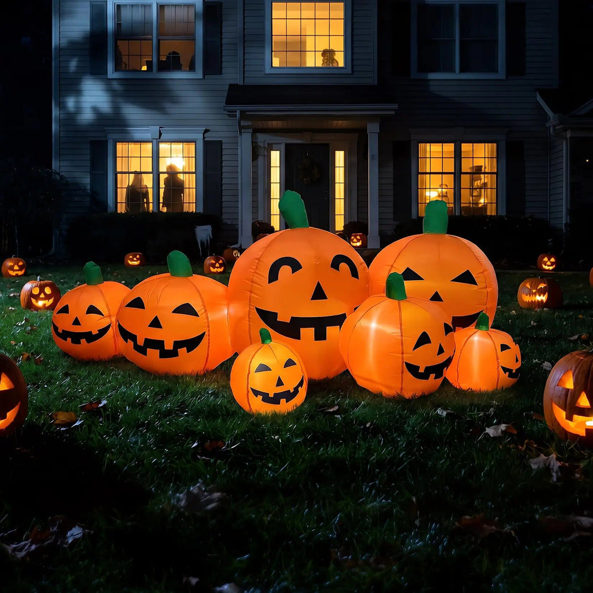 7.5FT Halloween Inflatable Pumpkin Patch The Pet & Home Store