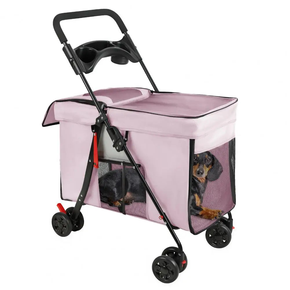 Dog Stroller With 360-degree Wheels The Pet & Home Store