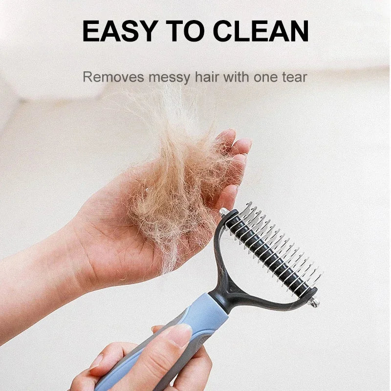 Double Sided Stainless Steel Hair Grooming Comb Cats Dogs