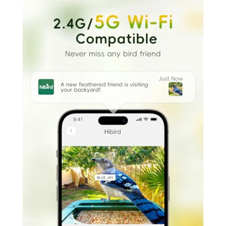 SHXI Hibird 4K Bird Feeder With Camera Dual WiFi Outdoor