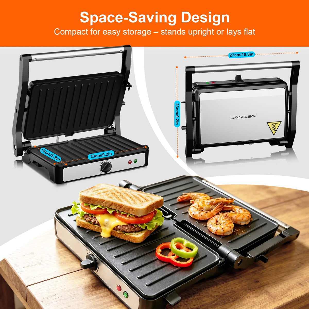 2-Slice Indoor Grill & Panini Press The Pet & Home Store