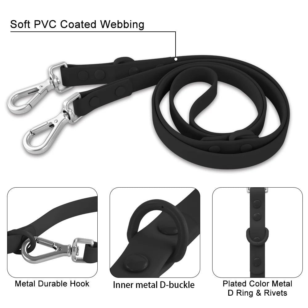 Dog Harness And Leash Set PVC Breathable Adjustable Chest Strap