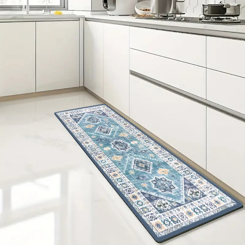 Bohemian Kitchen Mat Super Absorbent Non Slip Floor Mat Runner