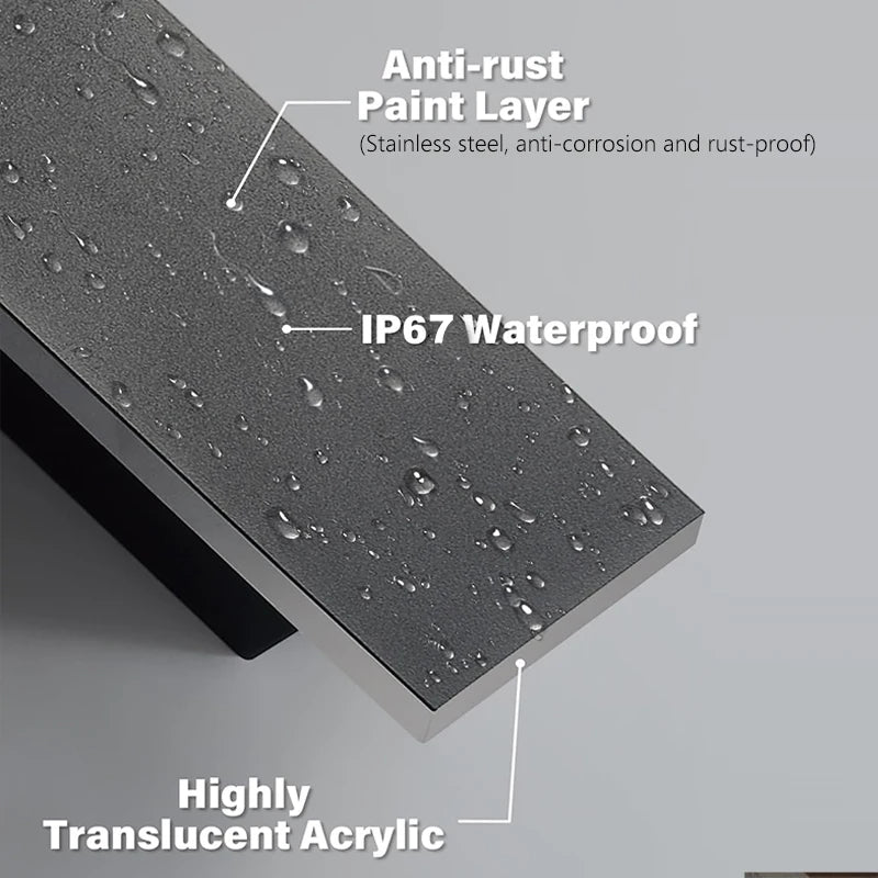 IISINUO Outdoor Porch Light IP67 Dimmable Triac Smart Wall Lamp