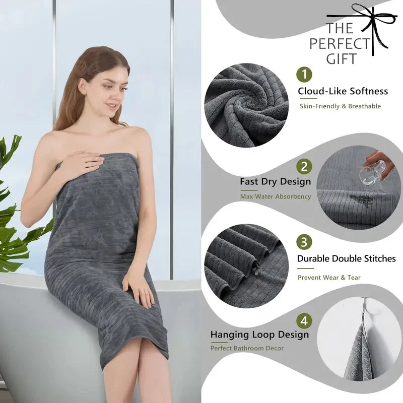 8 Piece Bath Towel Set Absorbent Quick Dry For Gym The Pet & Home Store